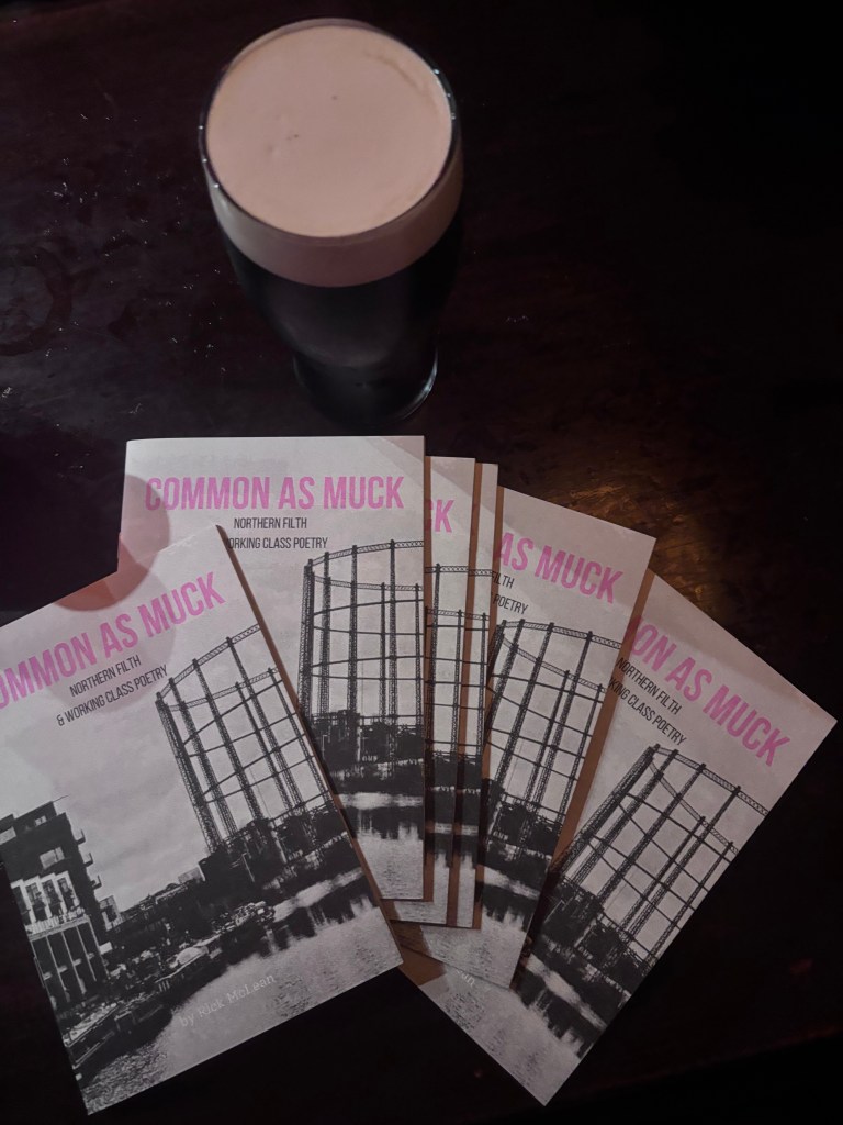 Common As Muck poetry pamphlet by Rick McLean printed by Burley Fisher Books